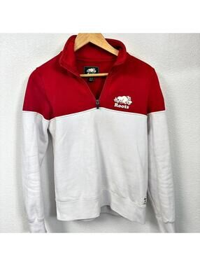 Roots Whistler Canada Quarterzip Pullover
